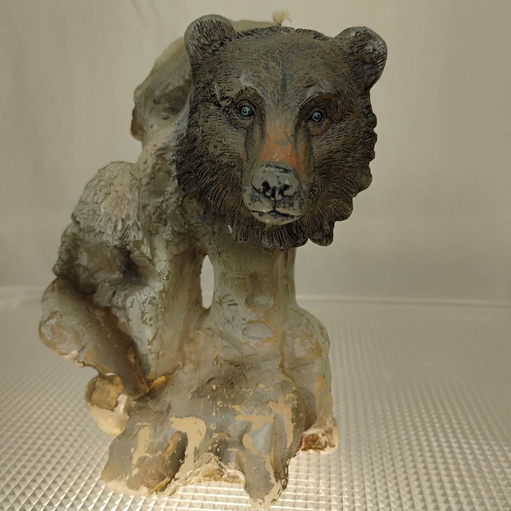 Bear Figurine with Natural Tones